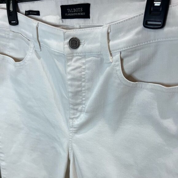 Talbots flawless five pocket jegging white denim size 10 - Picture 6 of 16